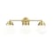 Z-Lite Vaughn Vanity, 3-Light, 7.75 In.W x 22.5 In.L x 9.5 In.H, Luxe Gold/Matte Opal 735-3V-LG - alternate 6